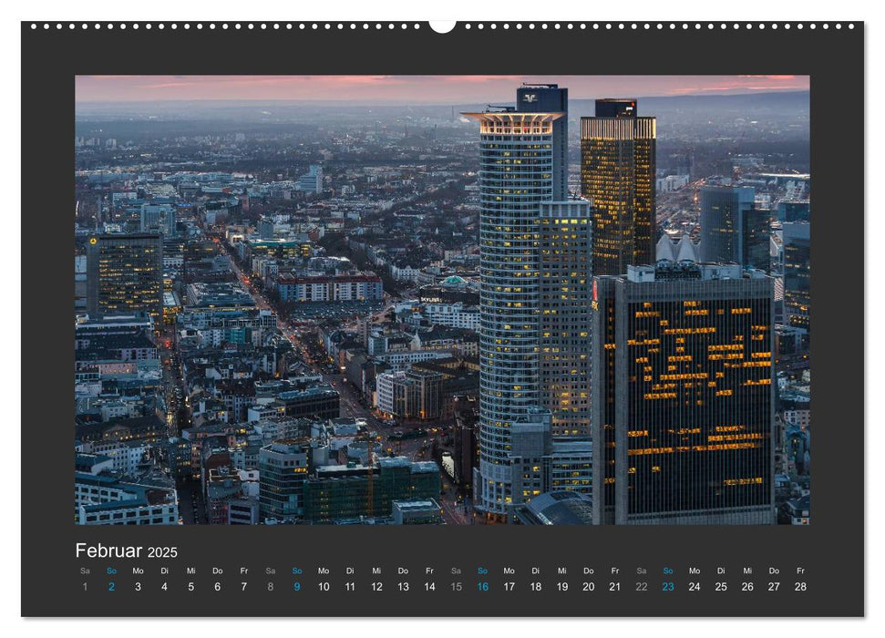 FRANKFURT - Nachtlichter 2025 (CALVENDO Wandkalender 2025)