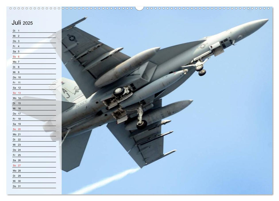 Kriegstechnik. Kampfjet-Impressionen (CALVENDO Premium Wandkalender 2025)