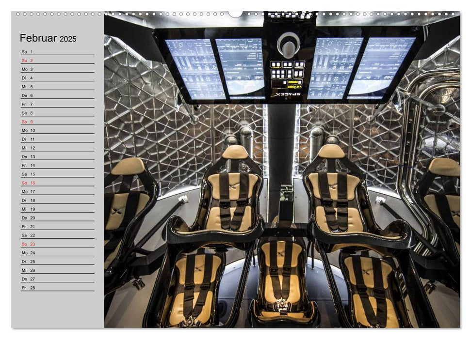 Space Shuttle. Impressionen aus der Raumfahrt (CALVENDO Premium Wandkalender 2025)