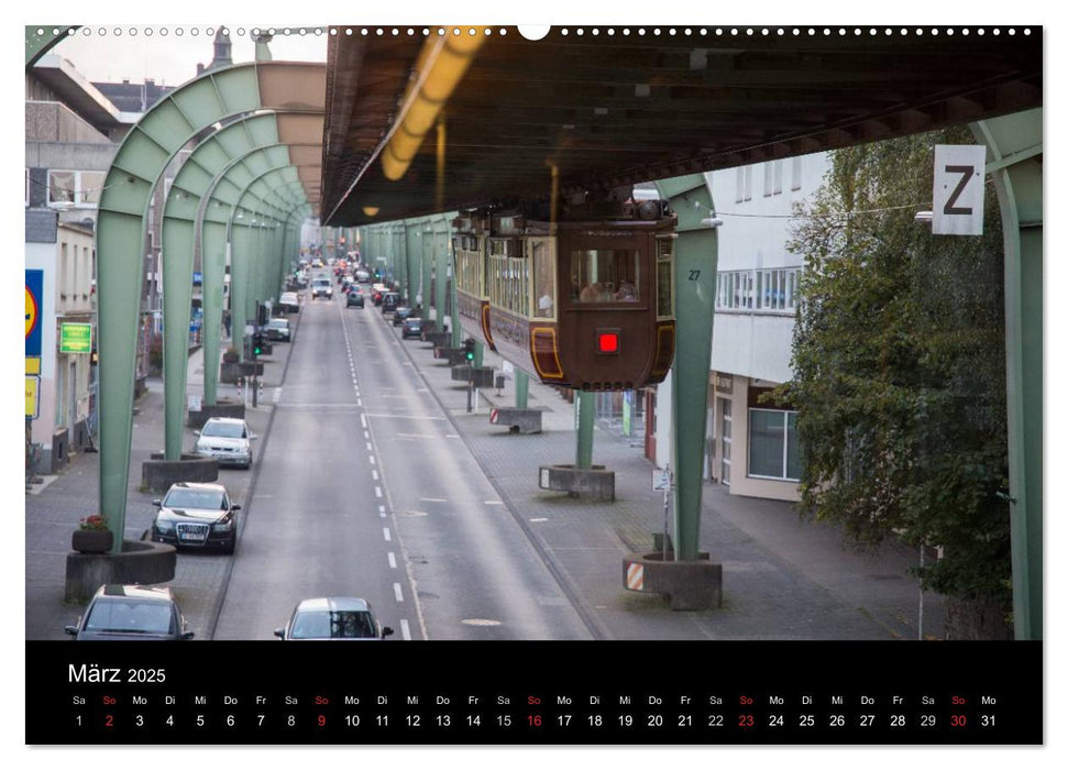 Die Wuppertaler Schwebebahn (CALVENDO Wandkalender 2025)