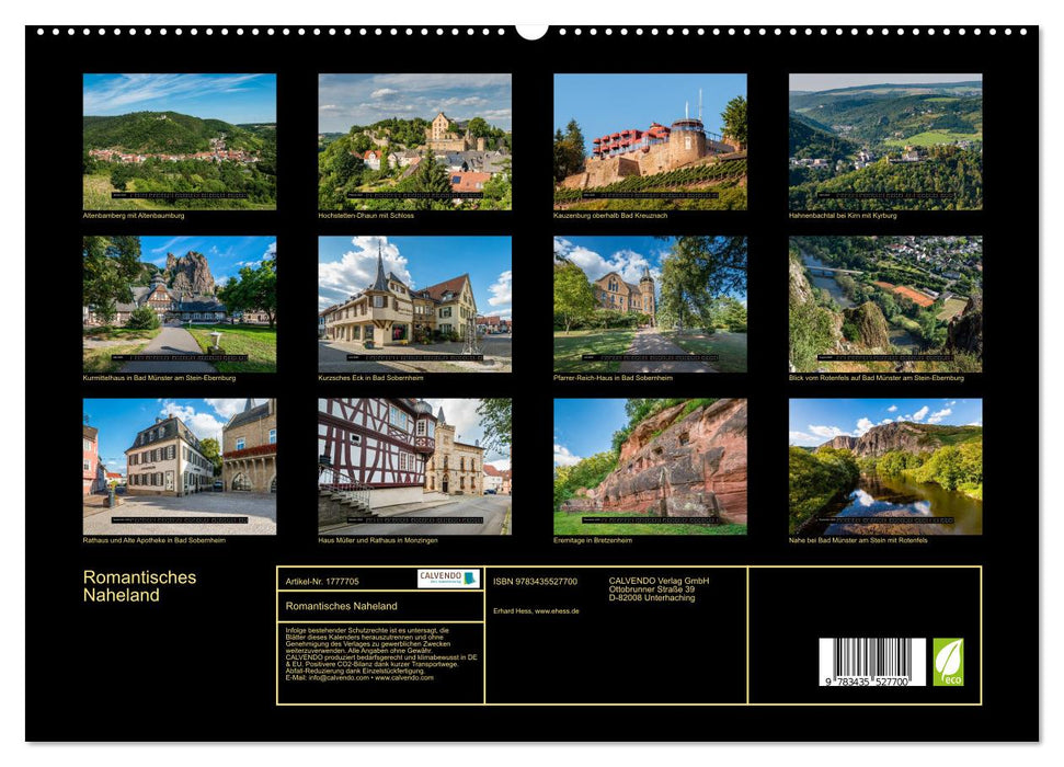 Romantisches Naheland (CALVENDO Premium Wandkalender 2025)