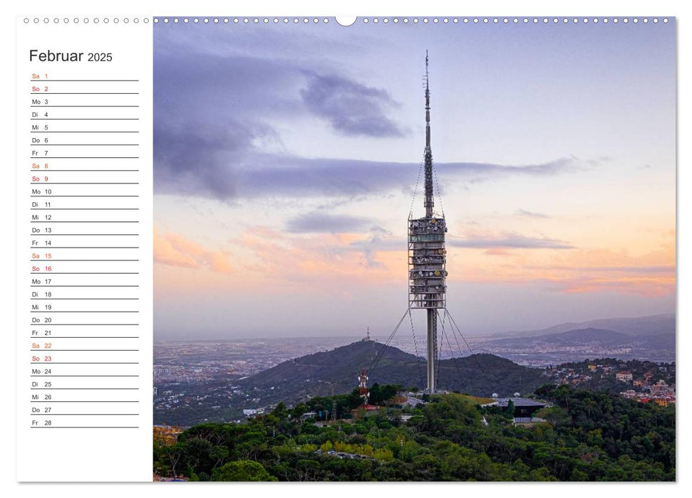 Metropole Barcelona (CALVENDO Premium Wandkalender 2025)