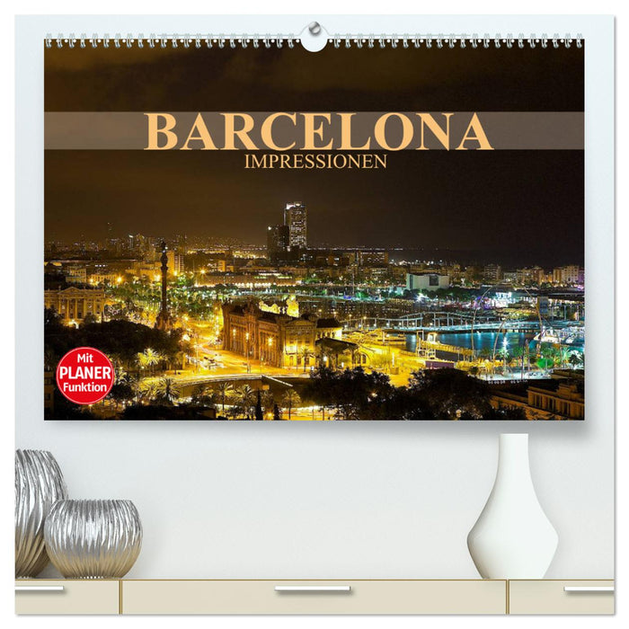 Barcelona Impressionen (CALVENDO Premium Wandkalender 2025)