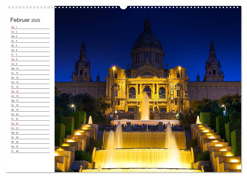 Barcelona Impressionen (CALVENDO Premium Wandkalender 2025)