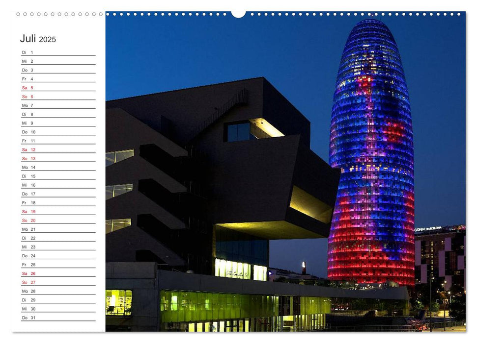 Barcelona Impressionen (CALVENDO Premium Wandkalender 2025)