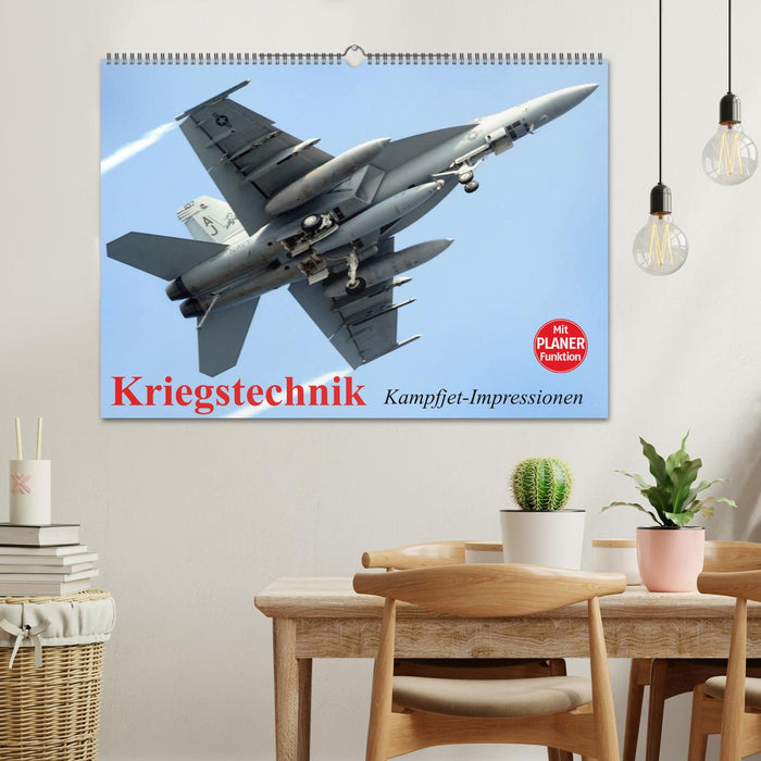 Kriegstechnik. Kampfjet-Impressionen (CALVENDO Wandkalender 2025)