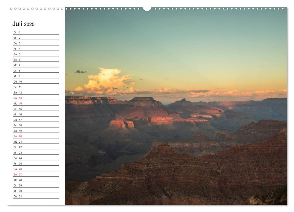 Faszination Grand Canyon (CALVENDO Premium Wandkalender 2025)