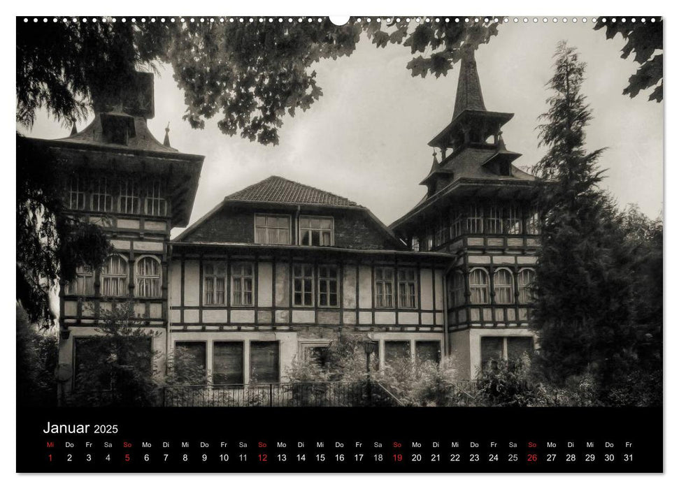 Lost Places Geisterhäuser (CALVENDO Premium Wandkalender 2025)