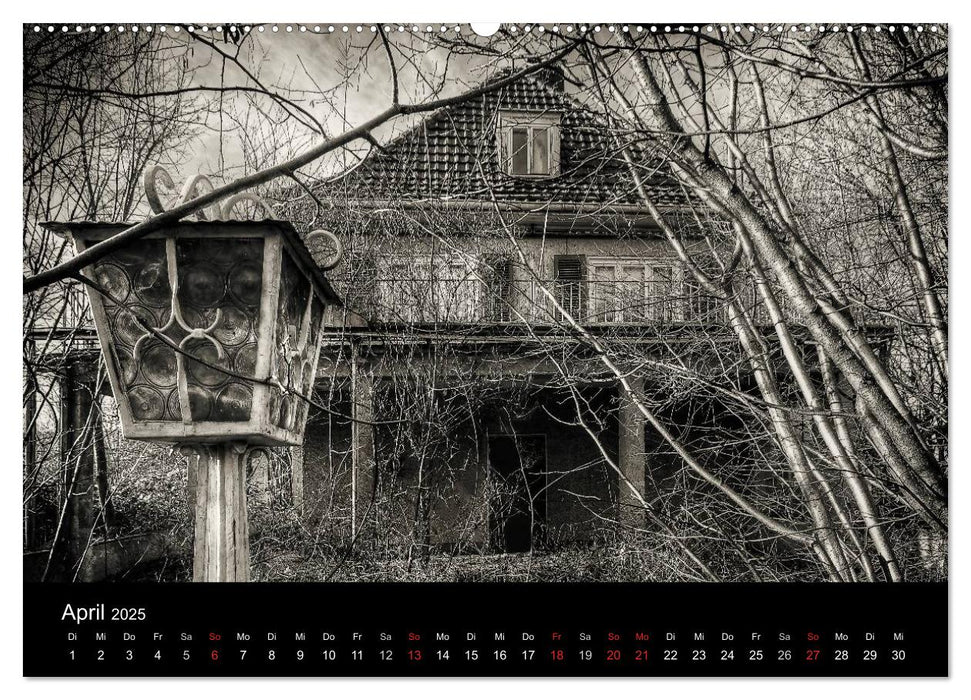 Lost Places Geisterhäuser (CALVENDO Premium Wandkalender 2025)