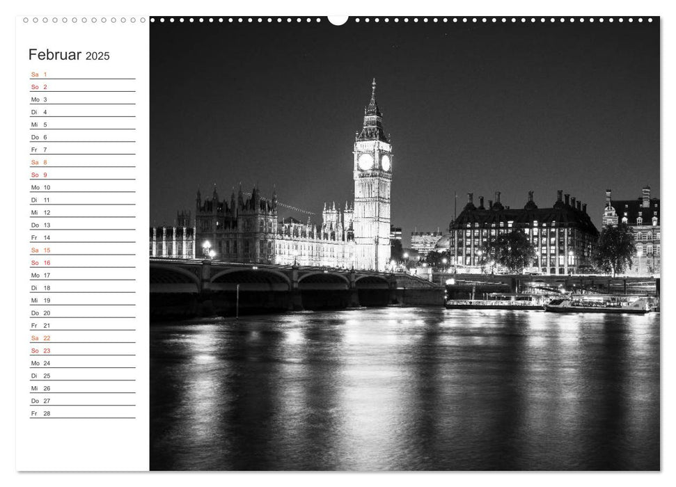 London Stadt an der Themse (CALVENDO Wandkalender 2025)