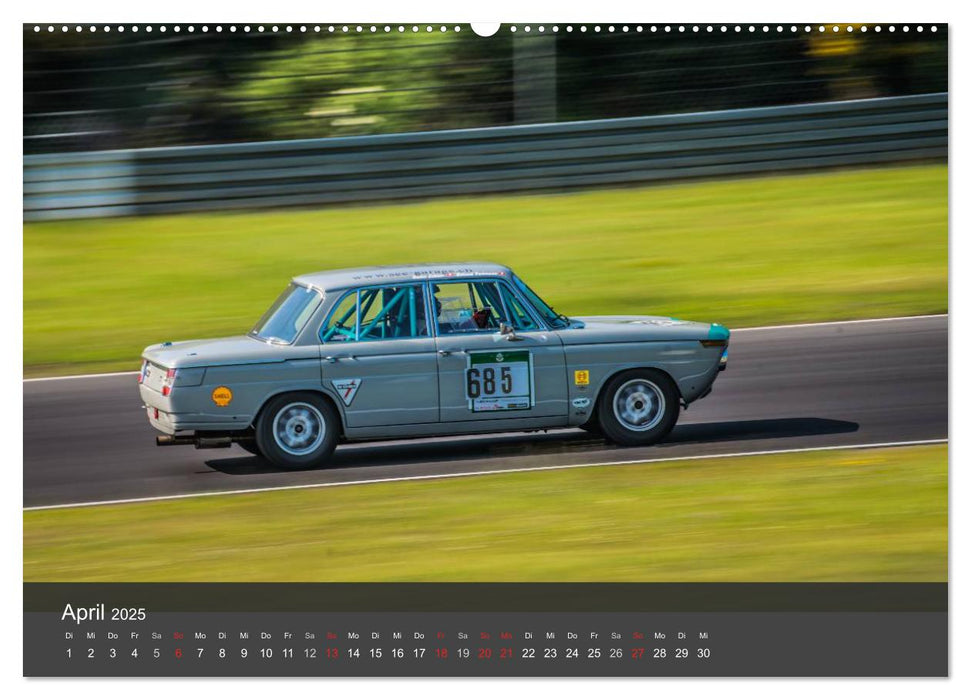 Youngtimer Racing Cars (CALVENDO Wandkalender 2025)