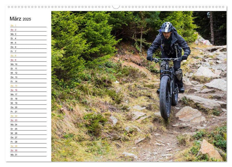 Mountainbike Freeride Momente (CALVENDO Premium Wandkalender 2025)