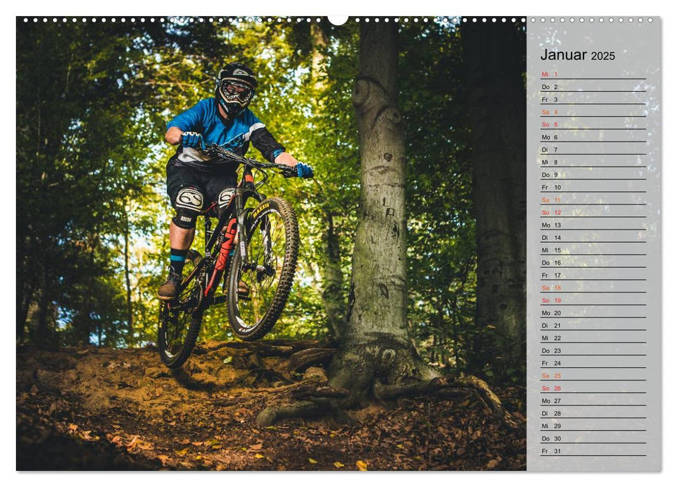 Mountainbike Action (CALVENDO Premium Wandkalender 2025)