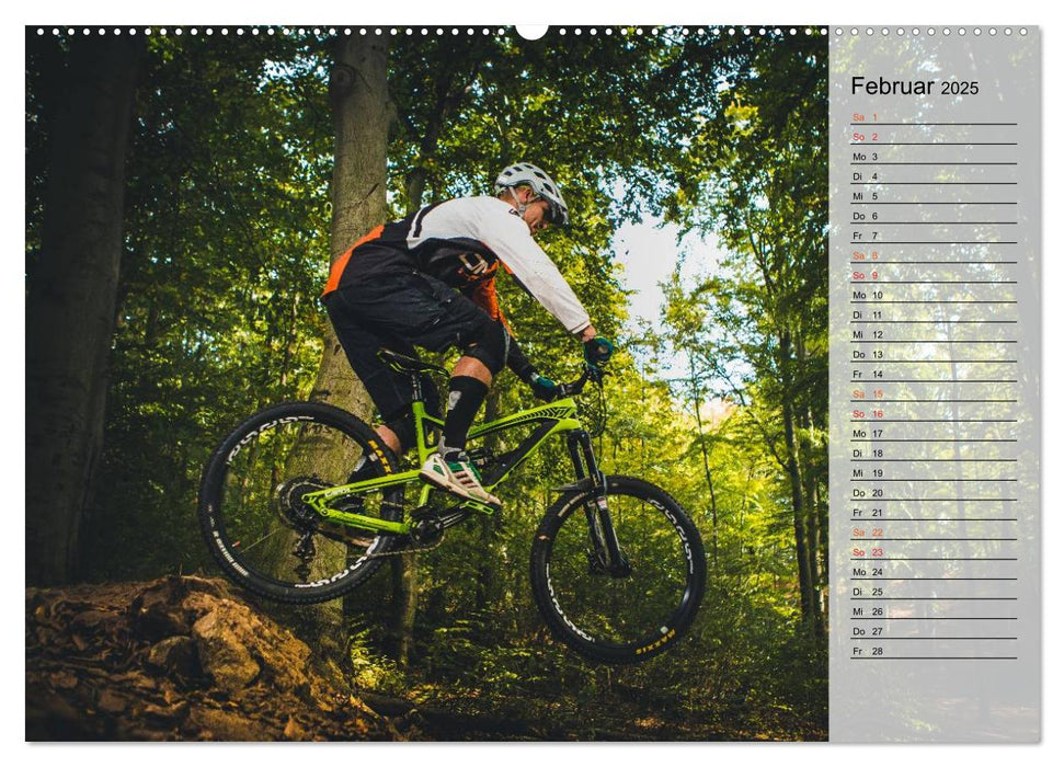 Mountainbike Action (CALVENDO Premium Wandkalender 2025)