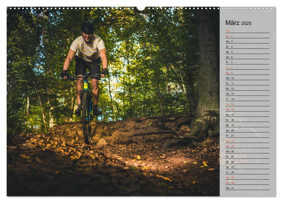 Mountainbike Action (CALVENDO Premium Wandkalender 2025)