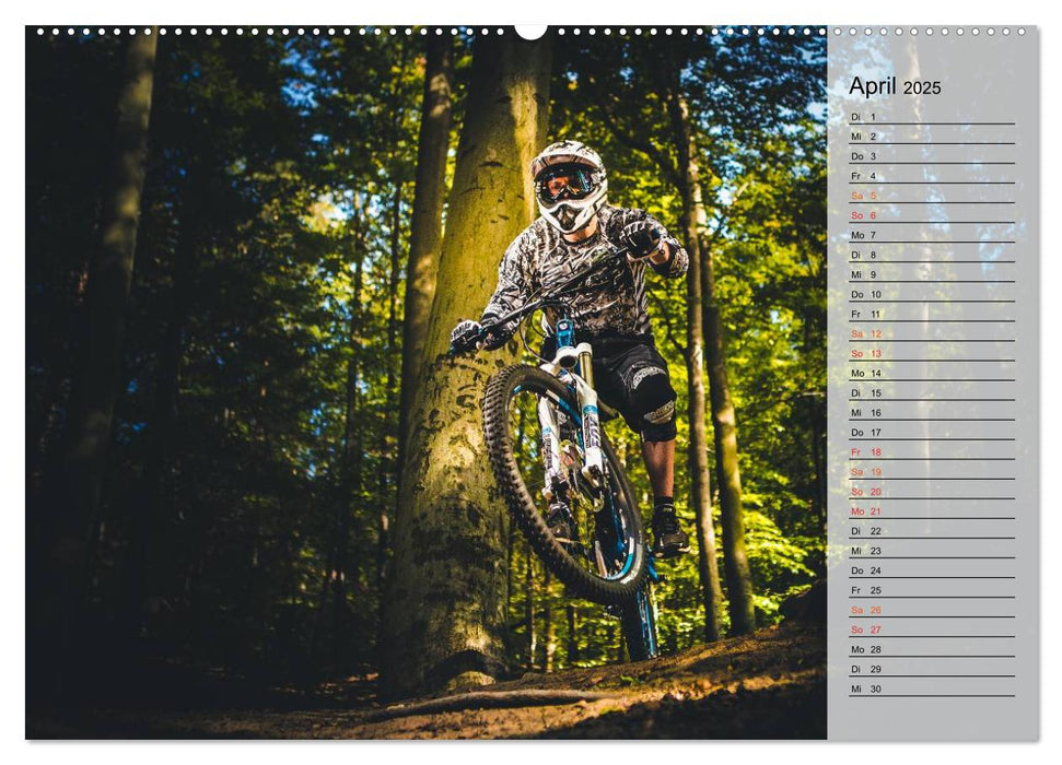 Mountainbike Action (CALVENDO Premium Wandkalender 2025)