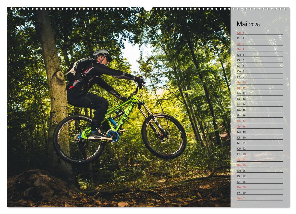 Mountainbike Action (CALVENDO Premium Wandkalender 2025)