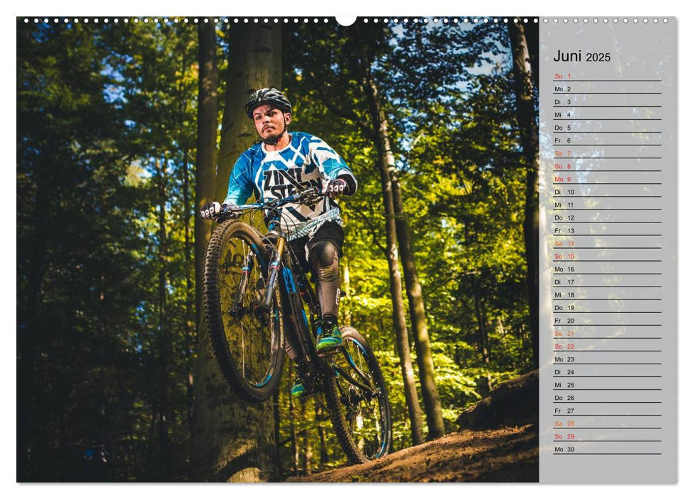 Mountainbike Action (CALVENDO Premium Wandkalender 2025)