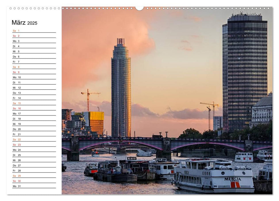 London Light (CALVENDO Premium Wandkalender 2025)