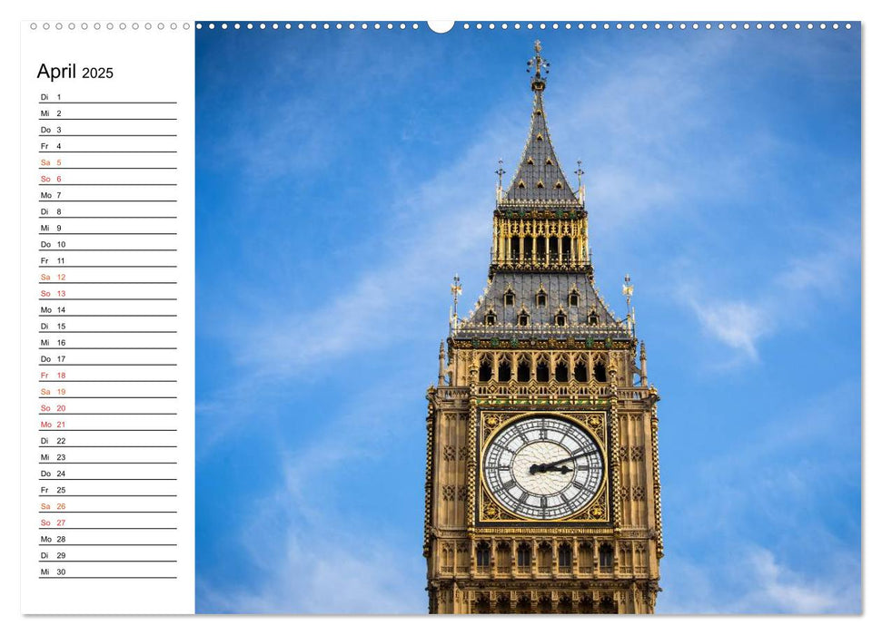 London Light (CALVENDO Premium Wandkalender 2025)