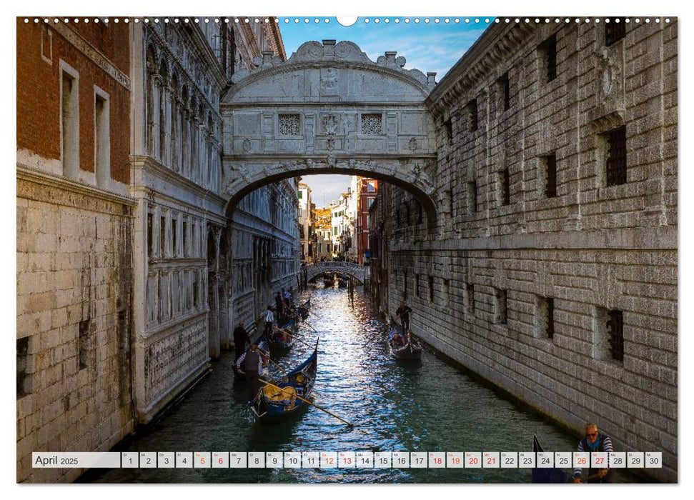 Wundervolles Venedig (CALVENDO Premium Wandkalender 2025)