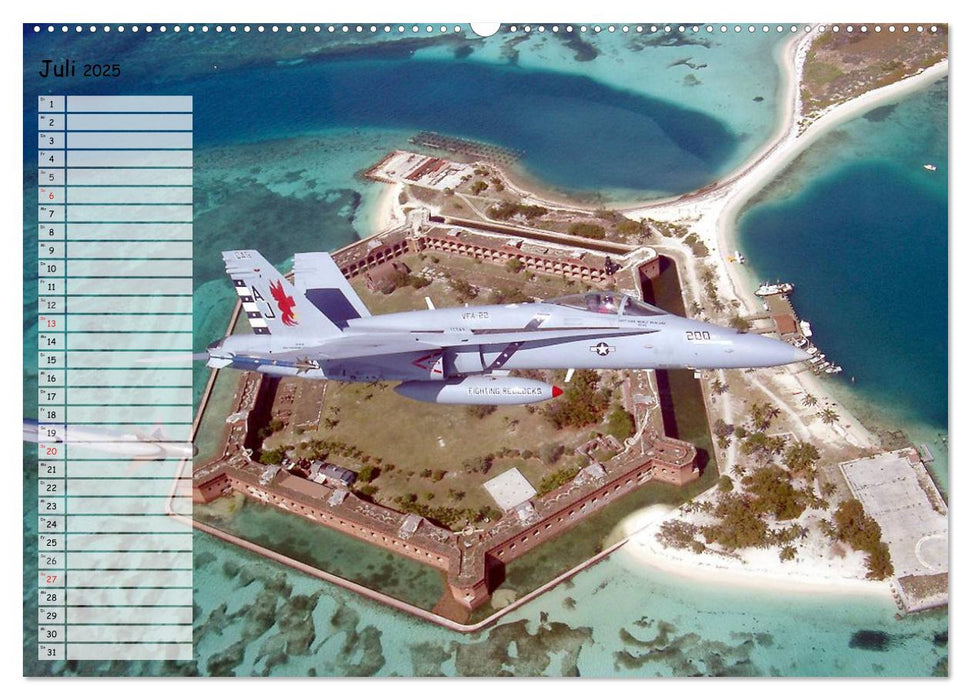 Luftwaffe. Kampfflugzeuge der USA (CALVENDO Premium Wandkalender 2025)