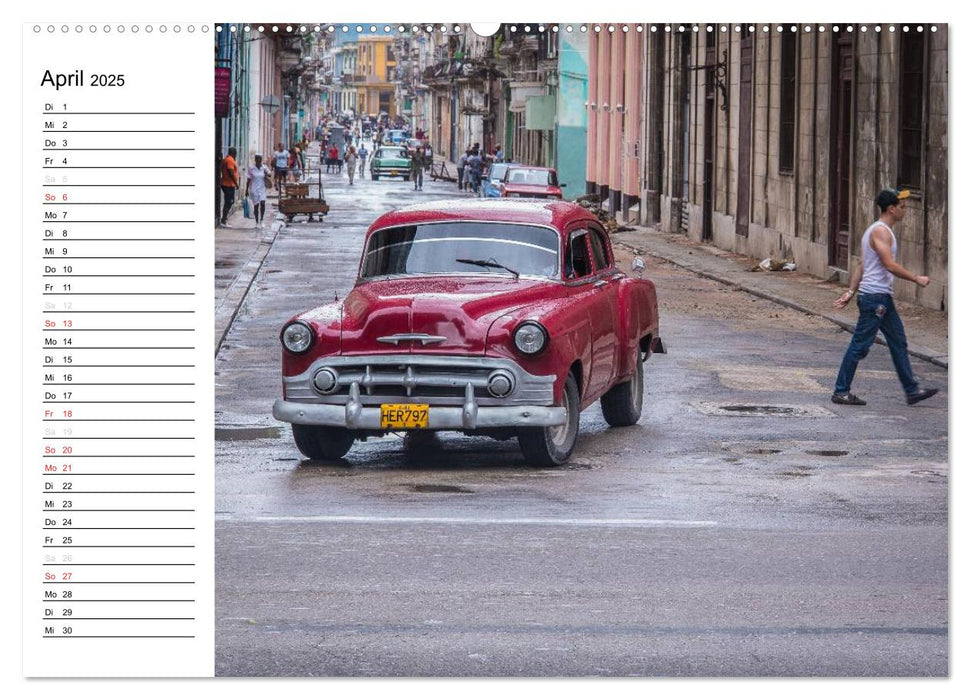 Cars on Cuba (CALVENDO Premium Wandkalender 2025)