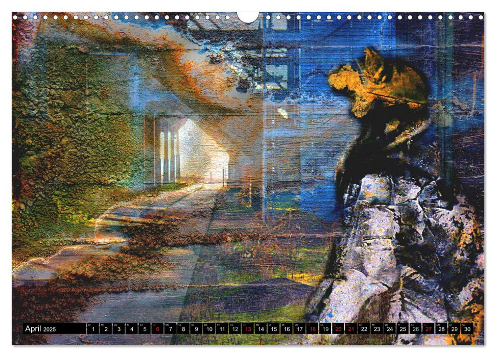 Illusionen in Texturen, Fotokunst (CALVENDO Wandkalender 2025)