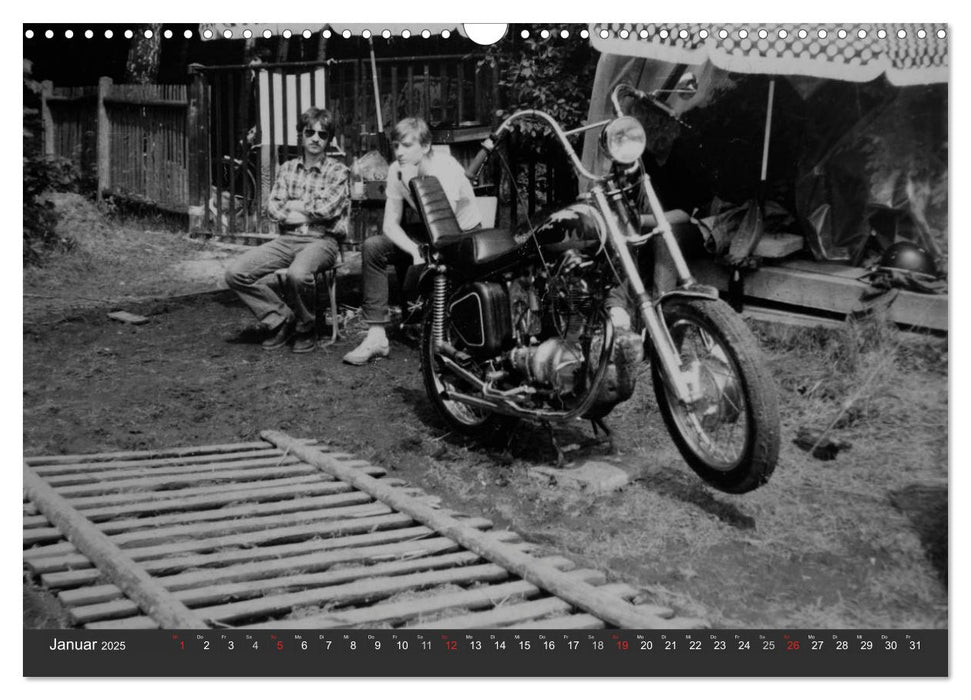 east Rider - Biker und Bikes aus der DDR (CALVENDO Wandkalender 2025)