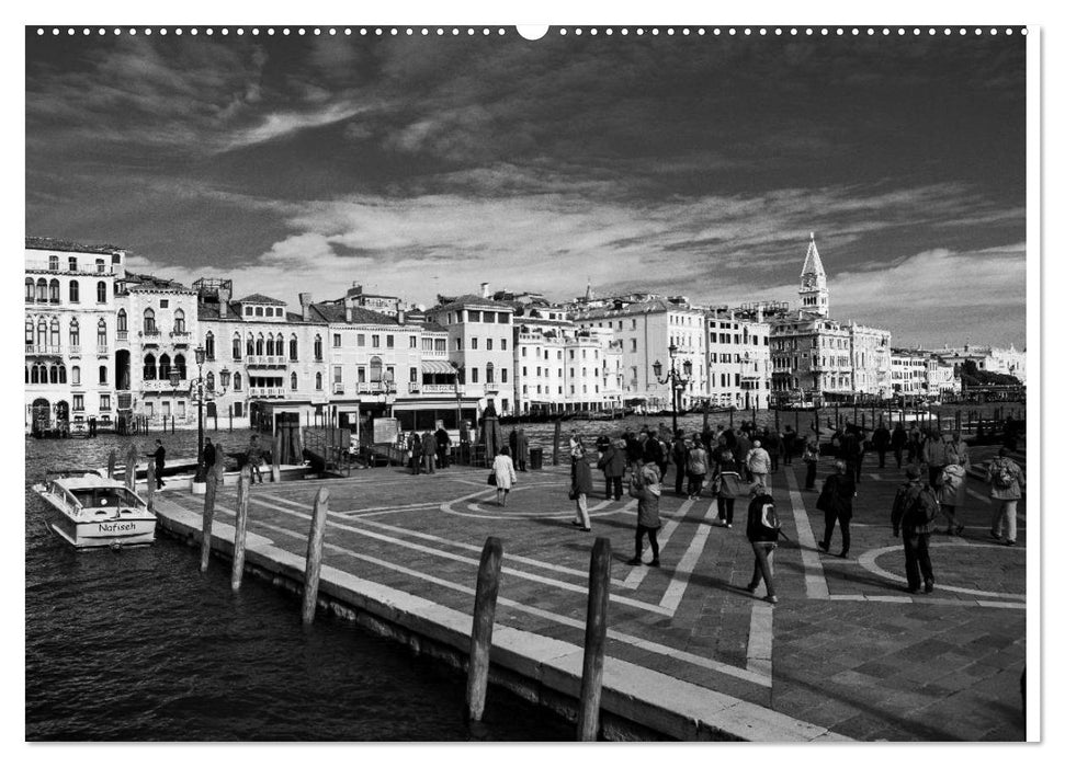 Venedig schwarz-weiß (CALVENDO Wandkalender 2025)