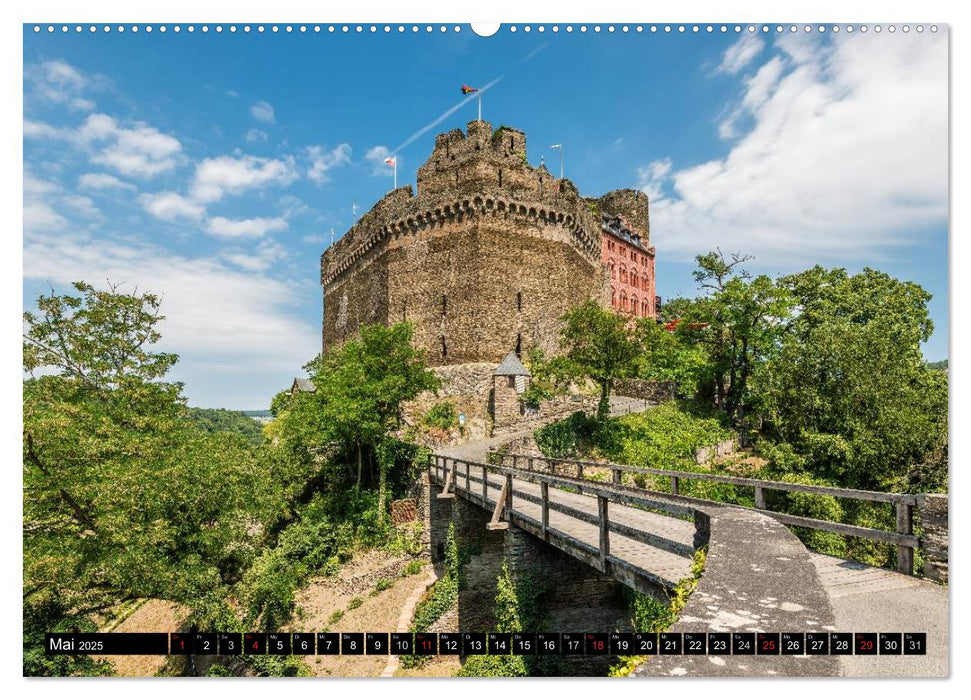 Burgen und Festungen am Mittelrhein (CALVENDO Wandkalender 2025)