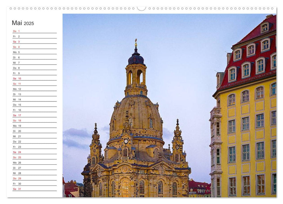 Dresden - Die Frauenkirche (CALVENDO Wandkalender 2025)