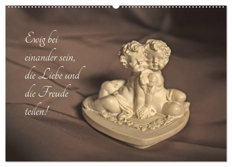 Engel - Die Worte der Liebe (CALVENDO Premium Wandkalender 2025)