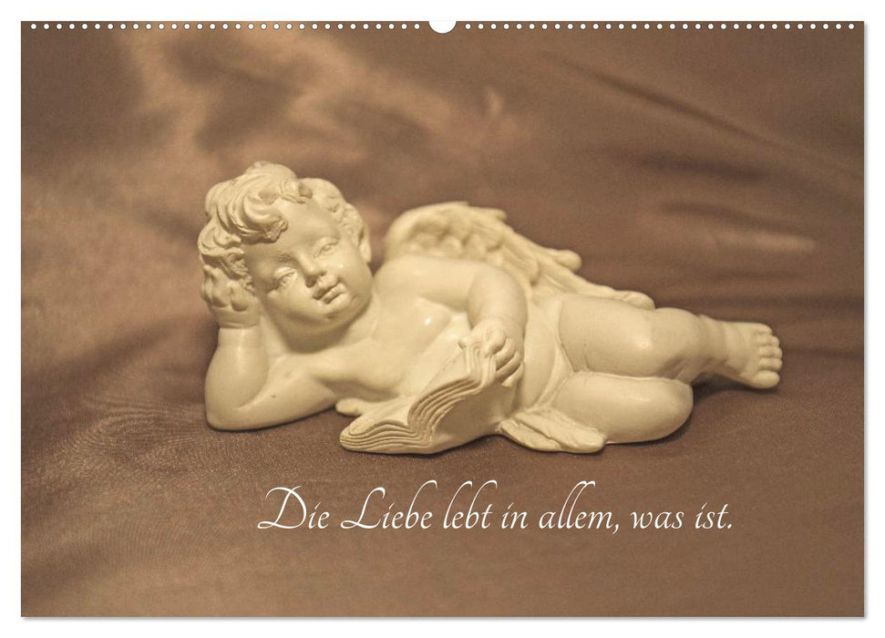 Engel - Die Worte der Liebe (CALVENDO Premium Wandkalender 2025)