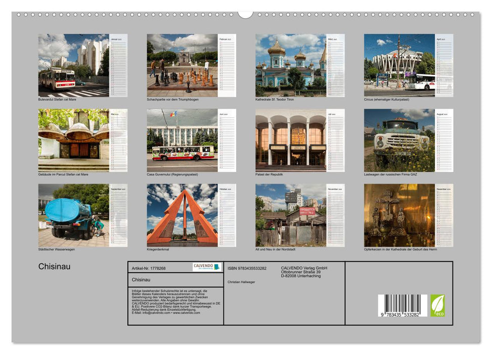 Chisinau (CALVENDO Premium Wandkalender 2025)