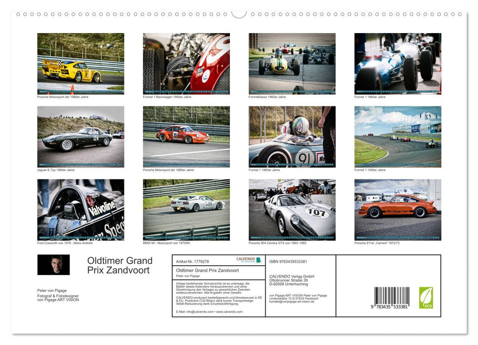 Oldtimer Grand Prix Zandvoort (CALVENDO Premium Wandkalender 2025)