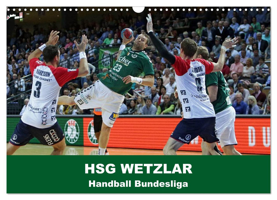 Handball Bundesliga - HSG Wetzlar (CALVENDO Wandkalender 2025)