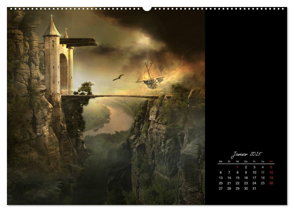 Irgendwo im Reich der Fantasie (CALVENDO Premium Wandkalender 2025)