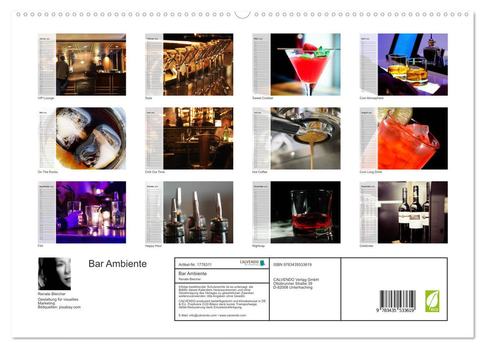 Bar Ambiente (CALVENDO Premium Wandkalender 2025)