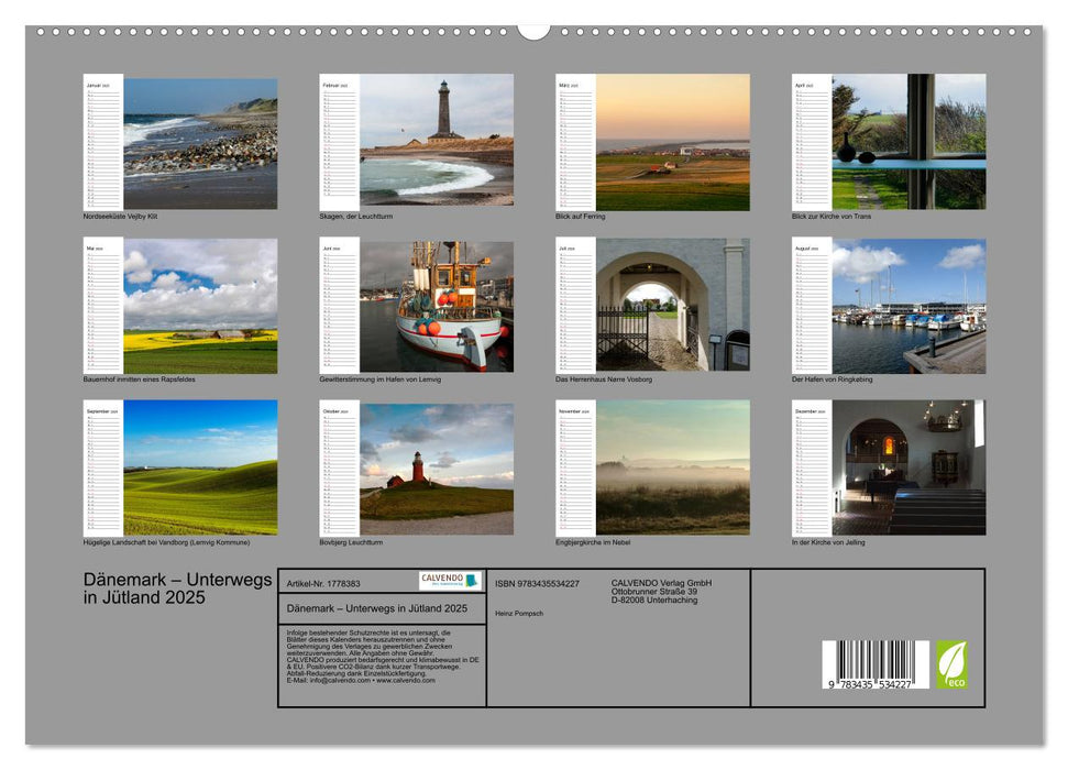 Dänemark – Unterwegs in Jütland 2025 (CALVENDO Premium Wandkalender 2025)