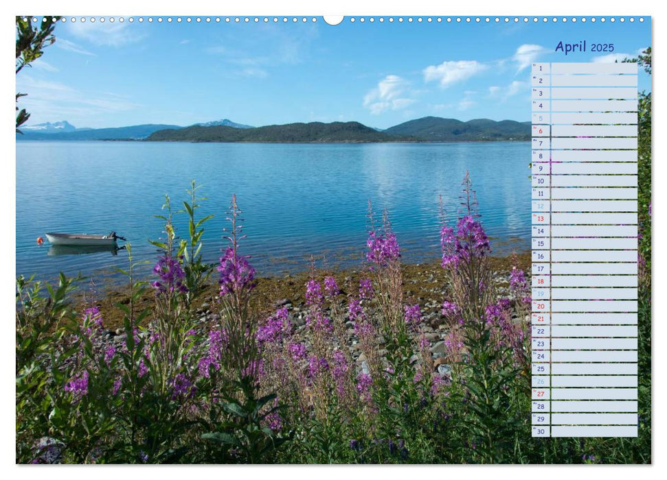 Landschaften Norwegens zwischen Polarkreis und Nordkap (CALVENDO Premium Wandkalender 2025)