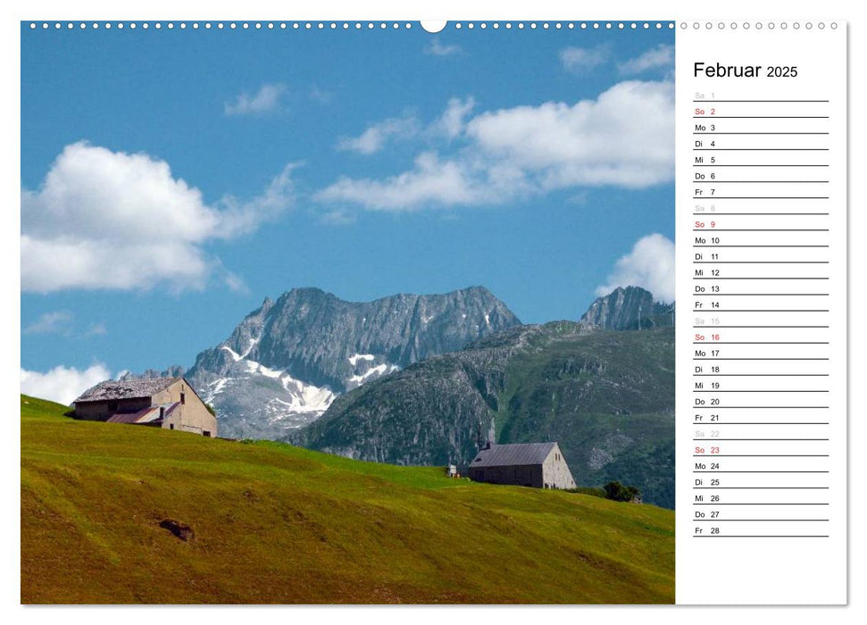 Die Alpen – vom Tal bis zum Gipfel (CALVENDO Premium Wandkalender 2025)