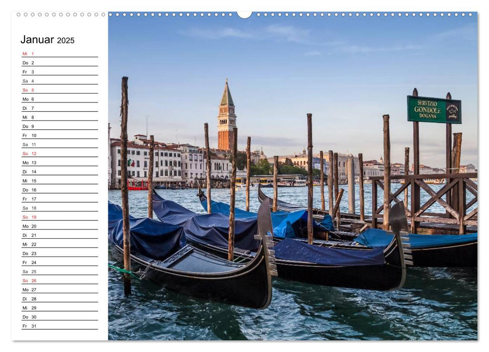 VENETIEN von Venedig bis zum Gardasee (CALVENDO Premium Wandkalender 2025)