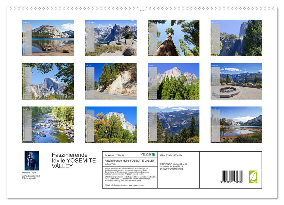 Faszinierende Idylle YOSEMITE VALLEY (CALVENDO Premium Wandkalender 2025)