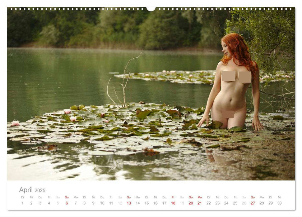 Wasser und Nymphen - Akt am Wasser (CALVENDO Premium Wandkalender 2025)