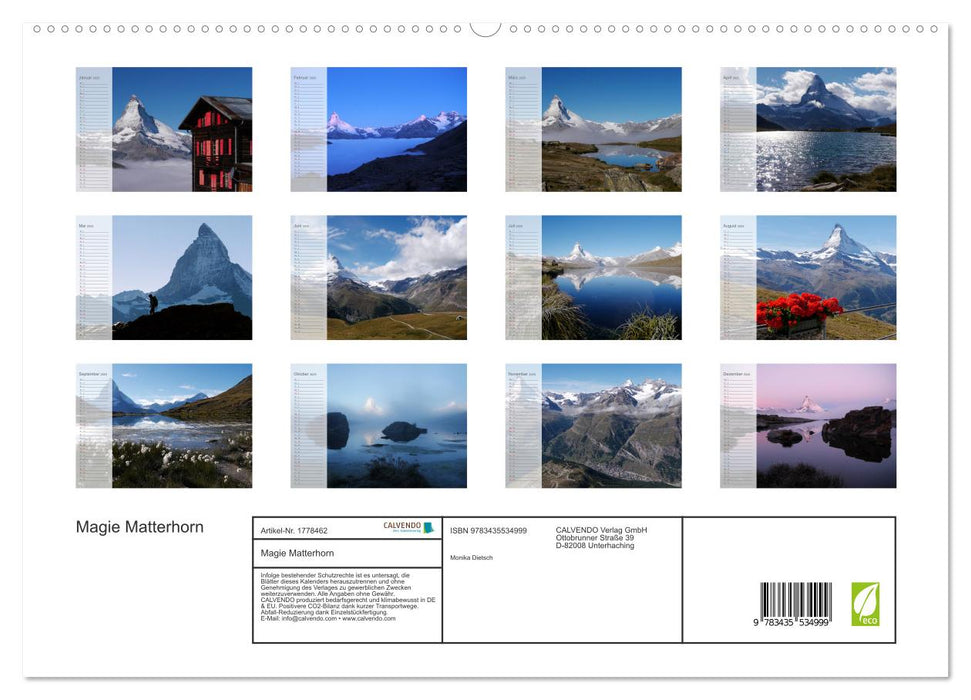 Magie Matterhorn (CALVENDO Premium Wandkalender 2025)