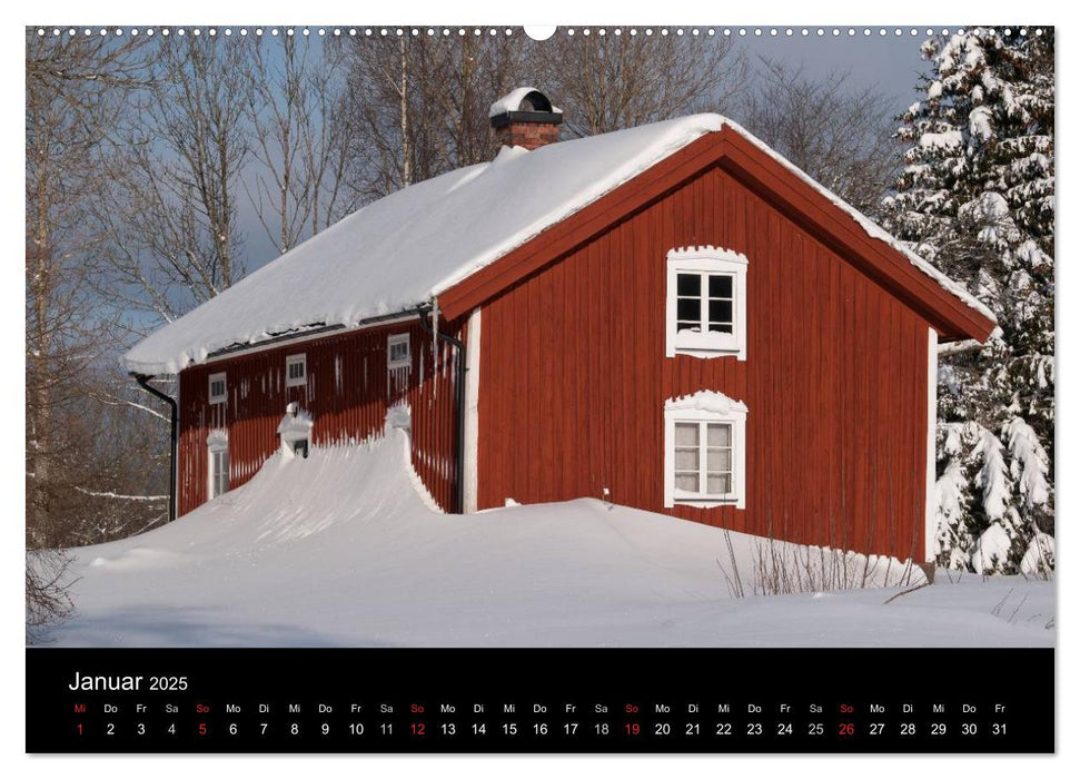 Schweden im Wechsel der Jahreszeiten (CALVENDO Wandkalender 2025)