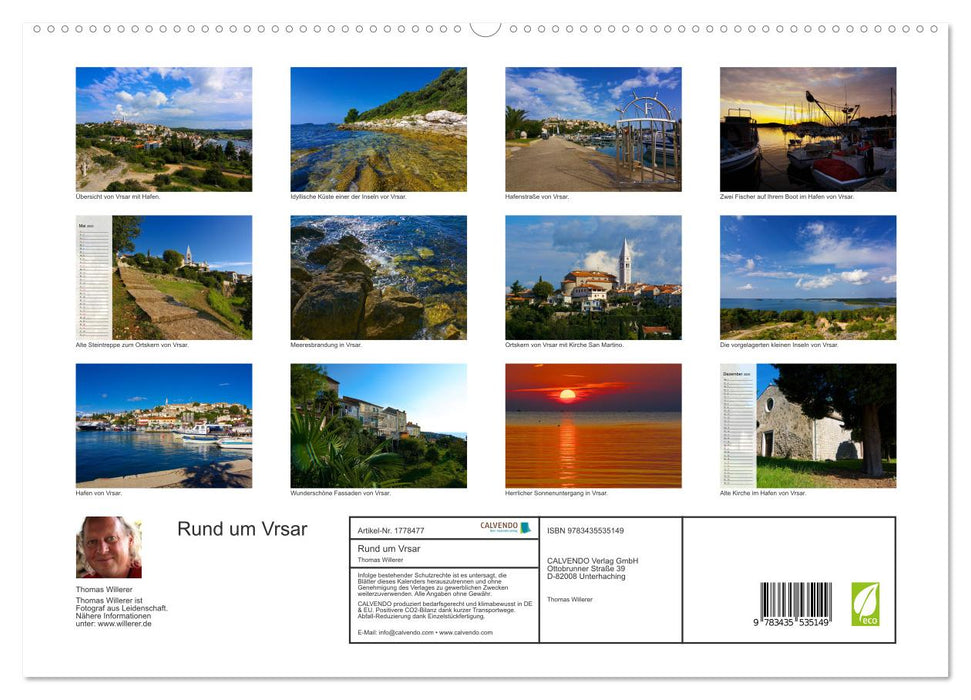 Rund um Vrsar (CALVENDO Premium Wandkalender 2025)