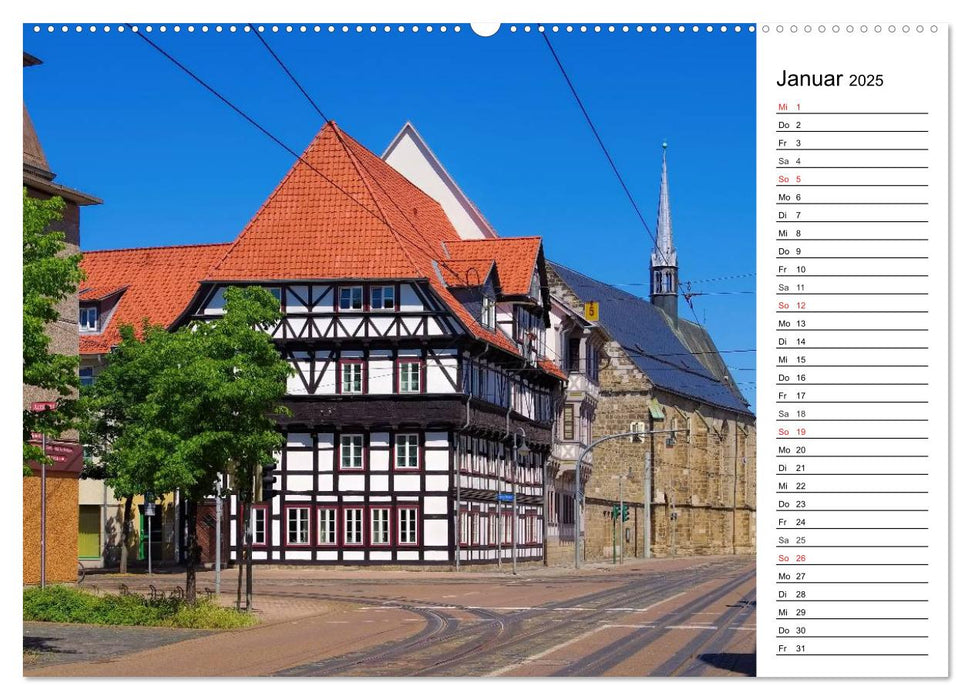 Halberstadt - Das Tor zum Harz (CALVENDO Premium Wandkalender 2025)