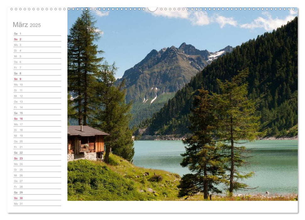 Bekannte und unbekannte Gewässer in Südtirol (CALVENDO Premium Wandkalender 2025)